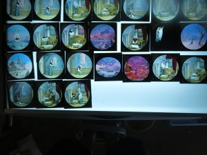 My complete set of 'Jane Conquest' slides, complete with angel 'effect' slides, similar to the one projected throughout Australia in the 1890s.