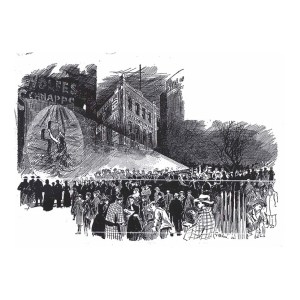 Outdoor projection of Rock of Ages, Melbourne 1894