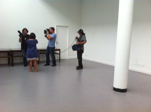 Lee shooting Mr Yu Haibo for Bearcage doco