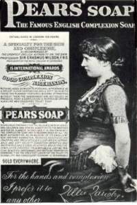 Lillie Langtry in Pears Soap advertisement. nd
