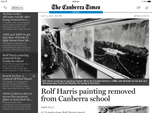 Rolf painting removed from Canberra school