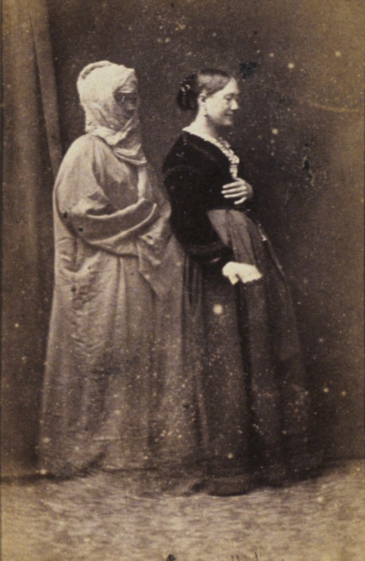Frederick Hudson, Miss Houghton and spirit of her aunt, c1872, carte-de-visite, National Gallery of Australia, Canberra.
