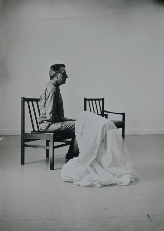 Craig Tuffin, Lisa Clunie and Martyn Jolly, response to spirit photograph of Dr Richardson by Frederick Hudson, tintype, 2015