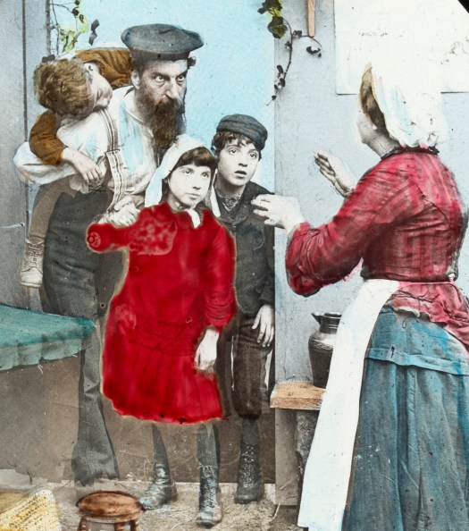 Detail of one of the slides from the State Library of Victoria, discussed on our new magic lantern research website.